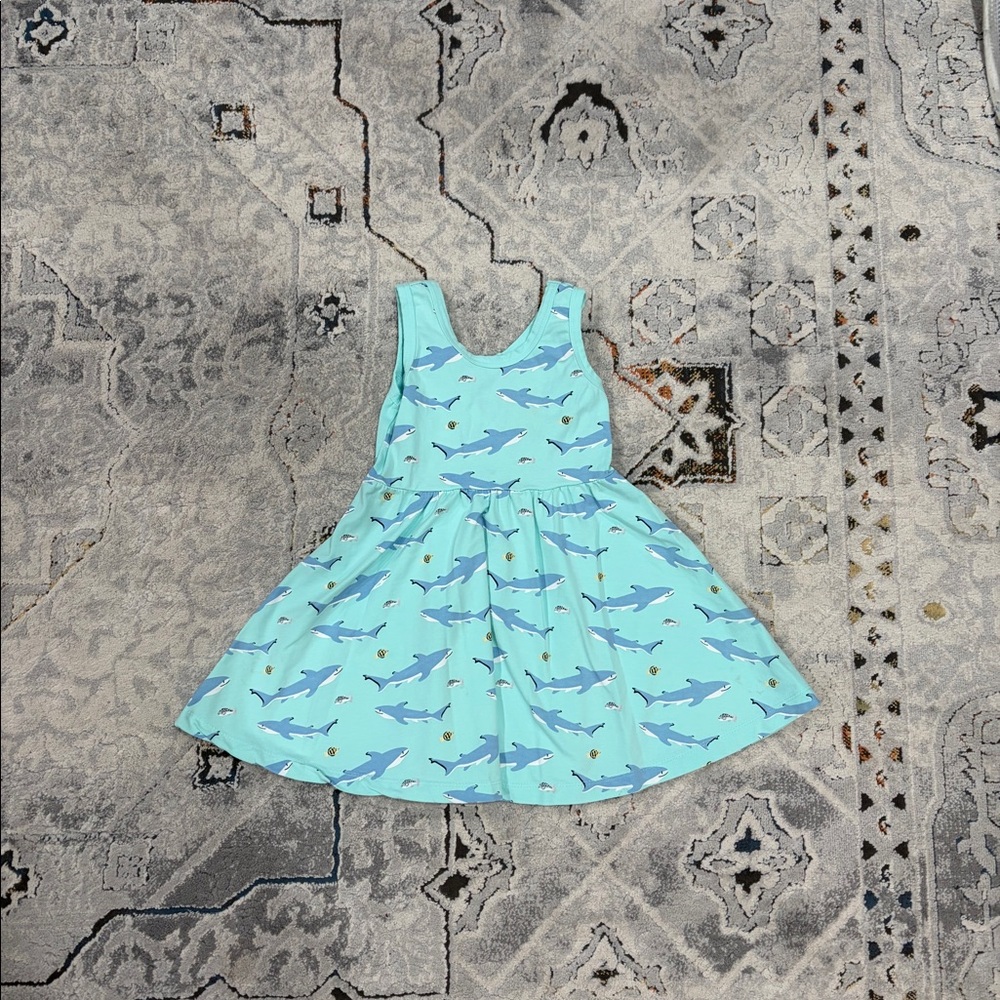 Monica and Andy summer shark dress, 3T